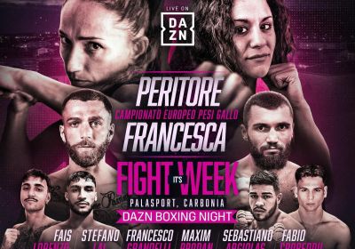 TITOLO EUROPEO PESI GALLO | GLORIA PERITORE VS NATALIA FRANCESCA