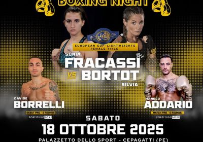 TITOLO EUROPEO SUPERLEGGERi | SILVIA BORTOT VS SONIA FRACASSI