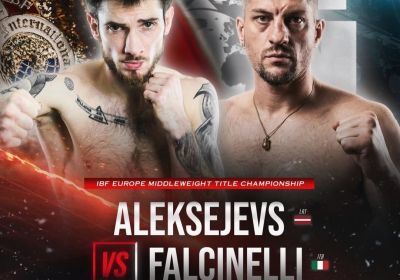 Titolo IBF  Continental Middleweight | Jevgenijs Aleksejevs vs Damiano Falcinelli 