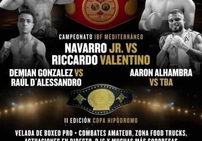 TITOLO IBF MEDITERRANEO SUPERMEDI | NAVARRO JR. VS VALENTINO