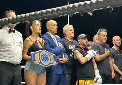 TITOLO ITALIANO PESI GALLO - SALVATORE CONTINO VS MOHAMED OBBADI 