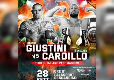 TITOLO ITALIANO PESI MASSIMI | GIUSTINI VS CARDILLO 