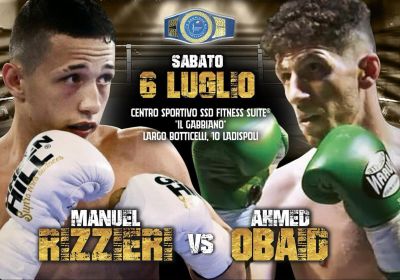 TITOLO ITALIANO PESI MOSCA | RIZZIERI VS OBAID
