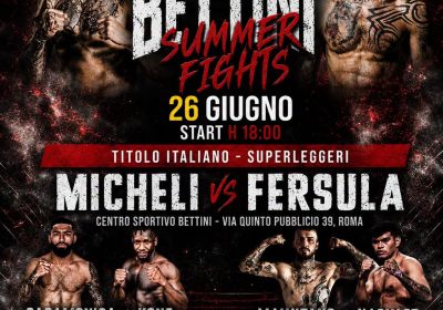 TITOLO ITALIANO SUPERLEGGERI | GIACOMO MICHELI VS ALESSANDRO FERSULA