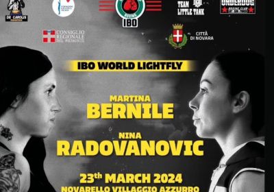 TITOLO MONDIALE IBO MINIMOSCA BERNILE VS RADOVANOVIC 