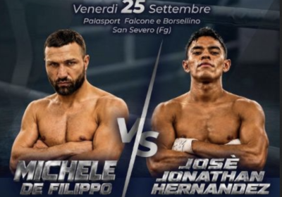 TITOLO WBC MEDITERRANEO WELTER | MICHELE DE FILIPPO VS JOSE' HERNANDEZ