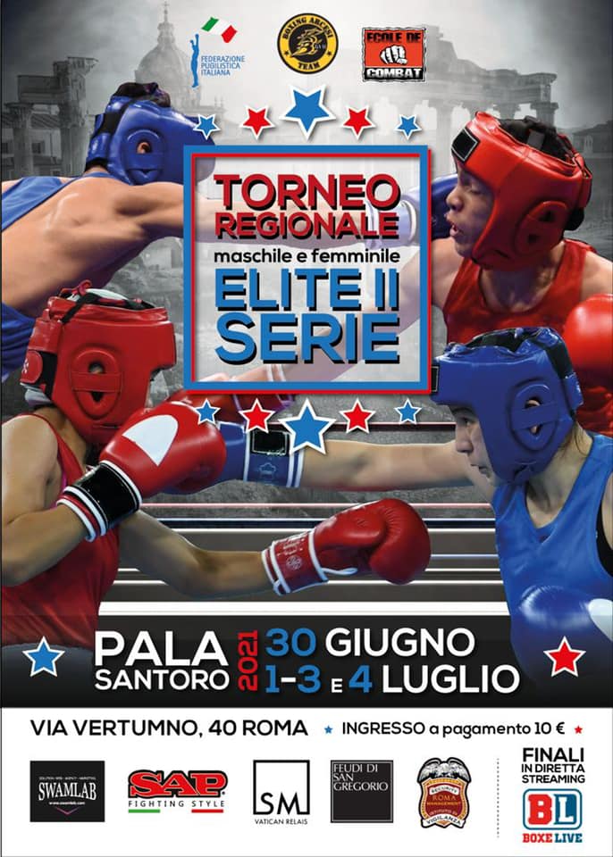 Torneo CR FPI Lazio Elite II M/F: Roma 30 Giugno/1-3-4 Luglio al PalaSantoro 