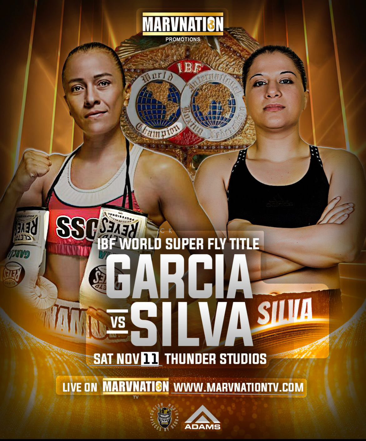 6 giorni alla sfida mondiale IBF Supermosca tra Stephanie Silva e Irma Garcia 