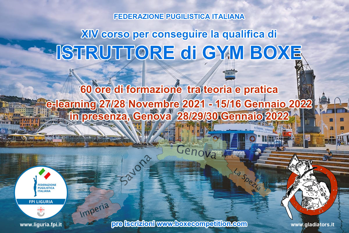 14°CORSO FPI per il conseguimento della qualifica di Istruttore di Gym Boxe – Boxe Competition.