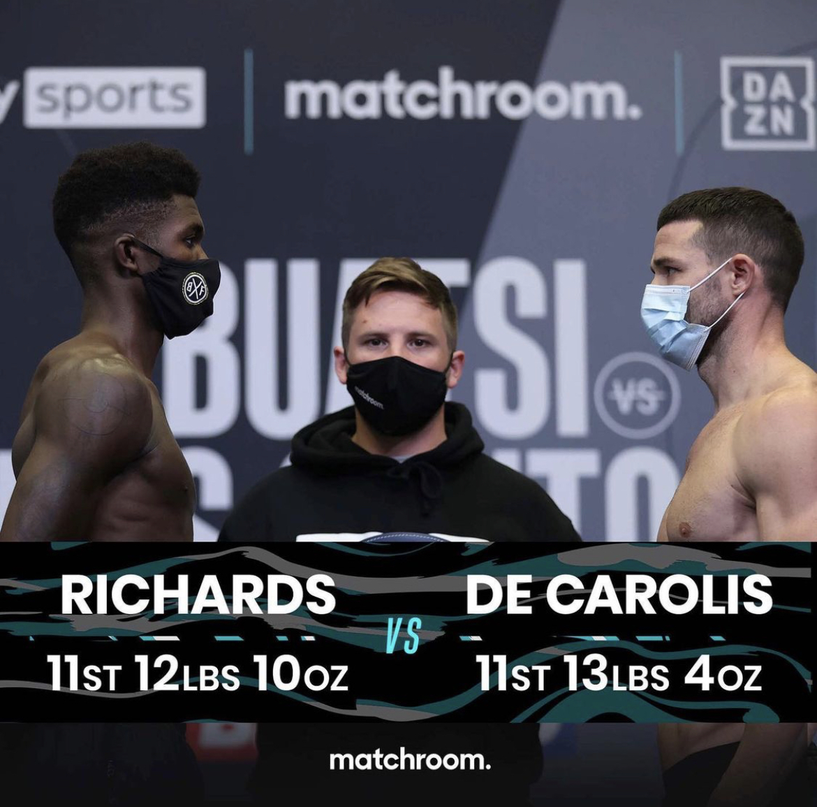 Europeo Supermedi De Carolis vs Richards: OGGI la Sfida Diretta DAZN