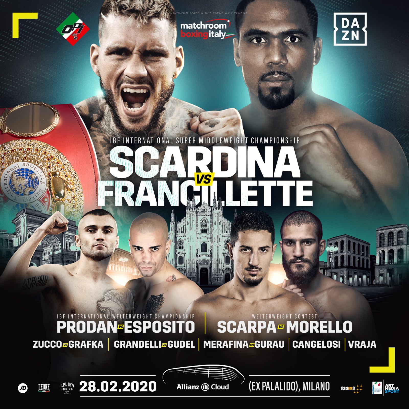 Milano Boxing Night 28 febbraio 2020 EVENTO ANNULLATO 