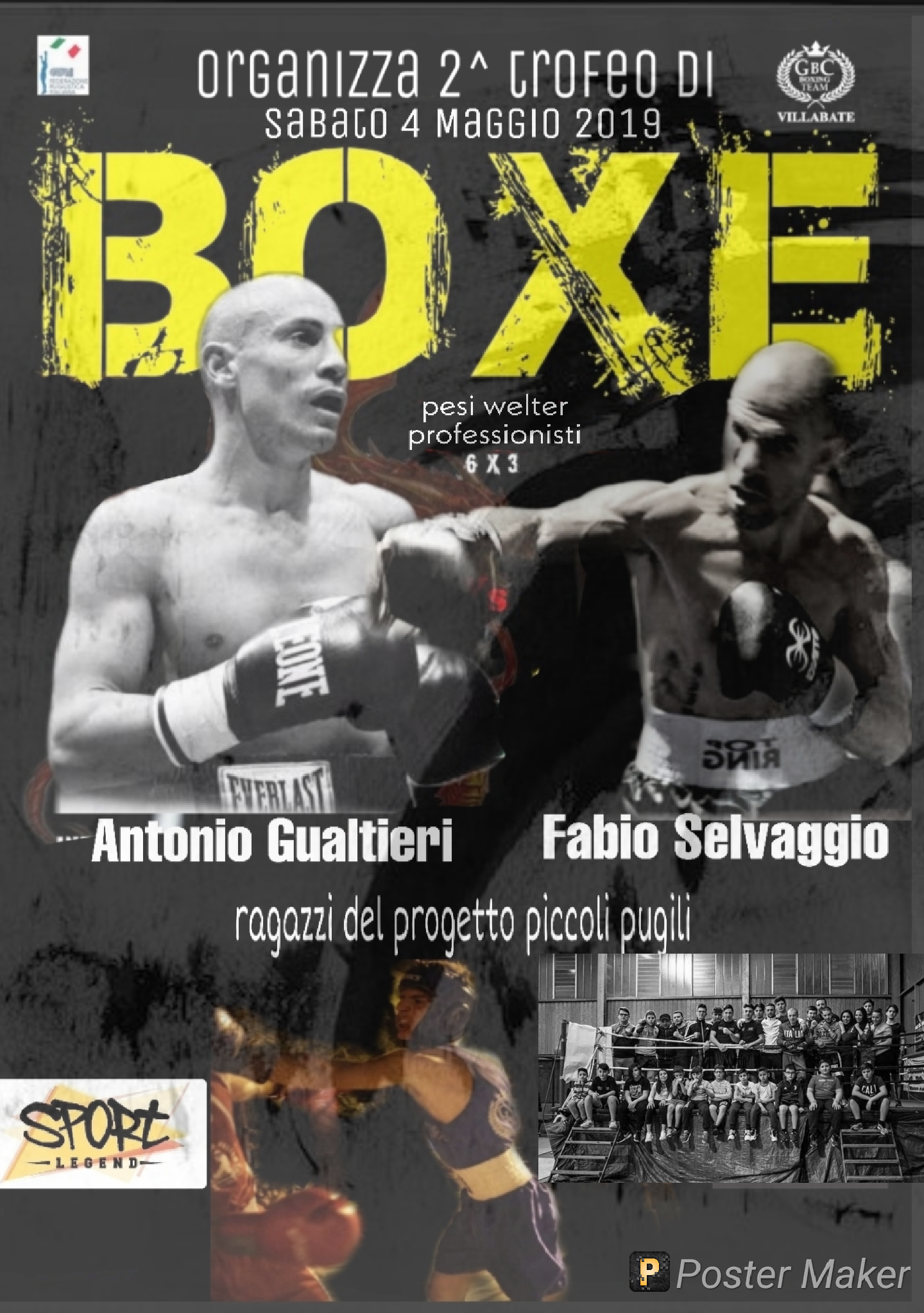 Riunione di Boxe in programma Il 4 maggio a Villabate (PA) 