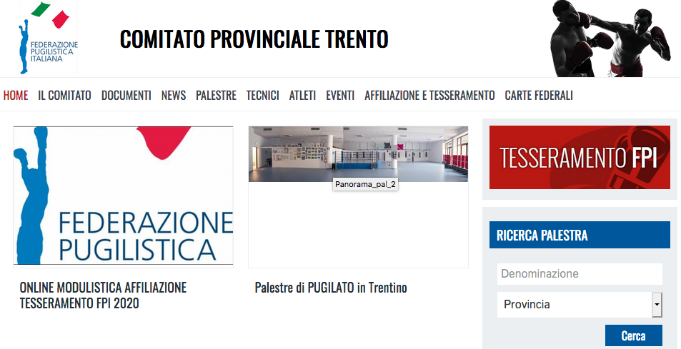 Online il Sito della Delegazione Trento FPI 