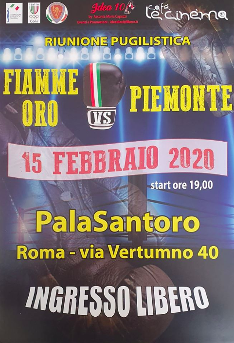 Sabato 15 Febbraio al PalaSantoro di Roma Team GS Fiamme Oro vs Team CR PIEMONTE VDA 