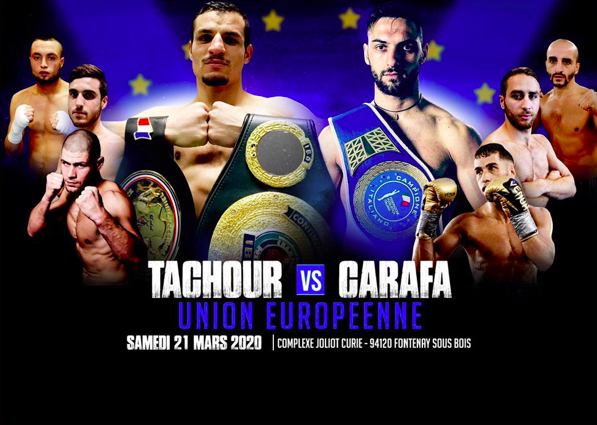 Il 21 marzo in Francia Carafa vs Tachour per il Titolo UE Superleggeri
