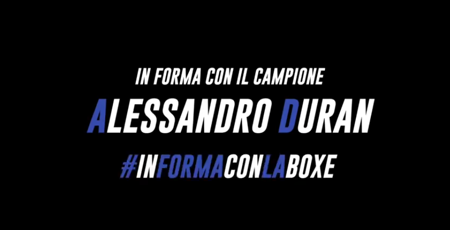 Oggi "In forma con il Campione" Allenamento del Maestro Duran - Domani su FPIOfficialChannel Talk Italia Boxval 