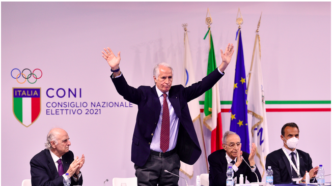 Giovanni Malagò rieletto alla guida del CONI per il quadriennio 2021-2024