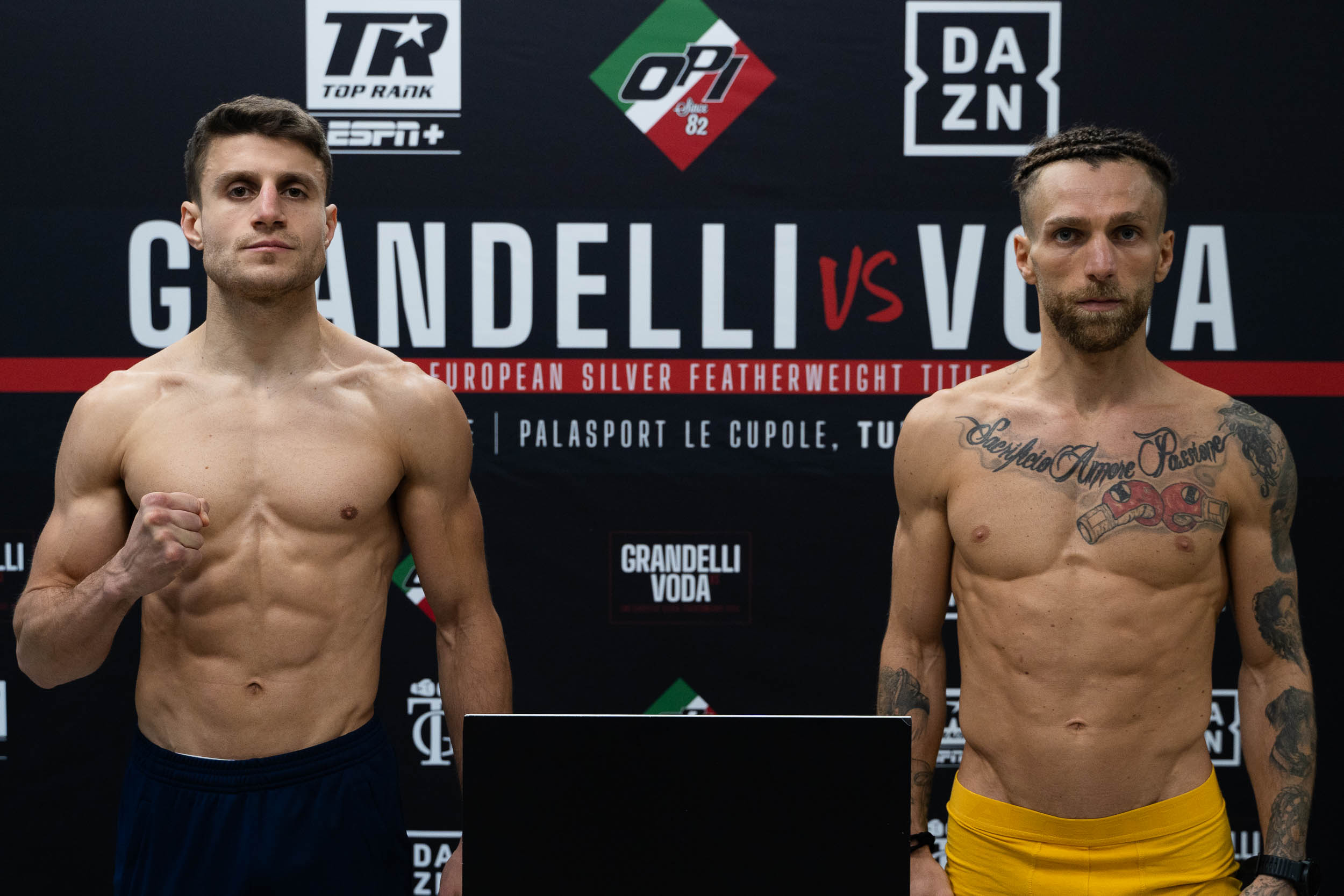 PESO FATTO! DOMANI A TORINO LA GRANDE SERATA OPI CON DIRETTA SU DAZN - GRANDELLI VS VODA PER EBU SILVER PIUMA 