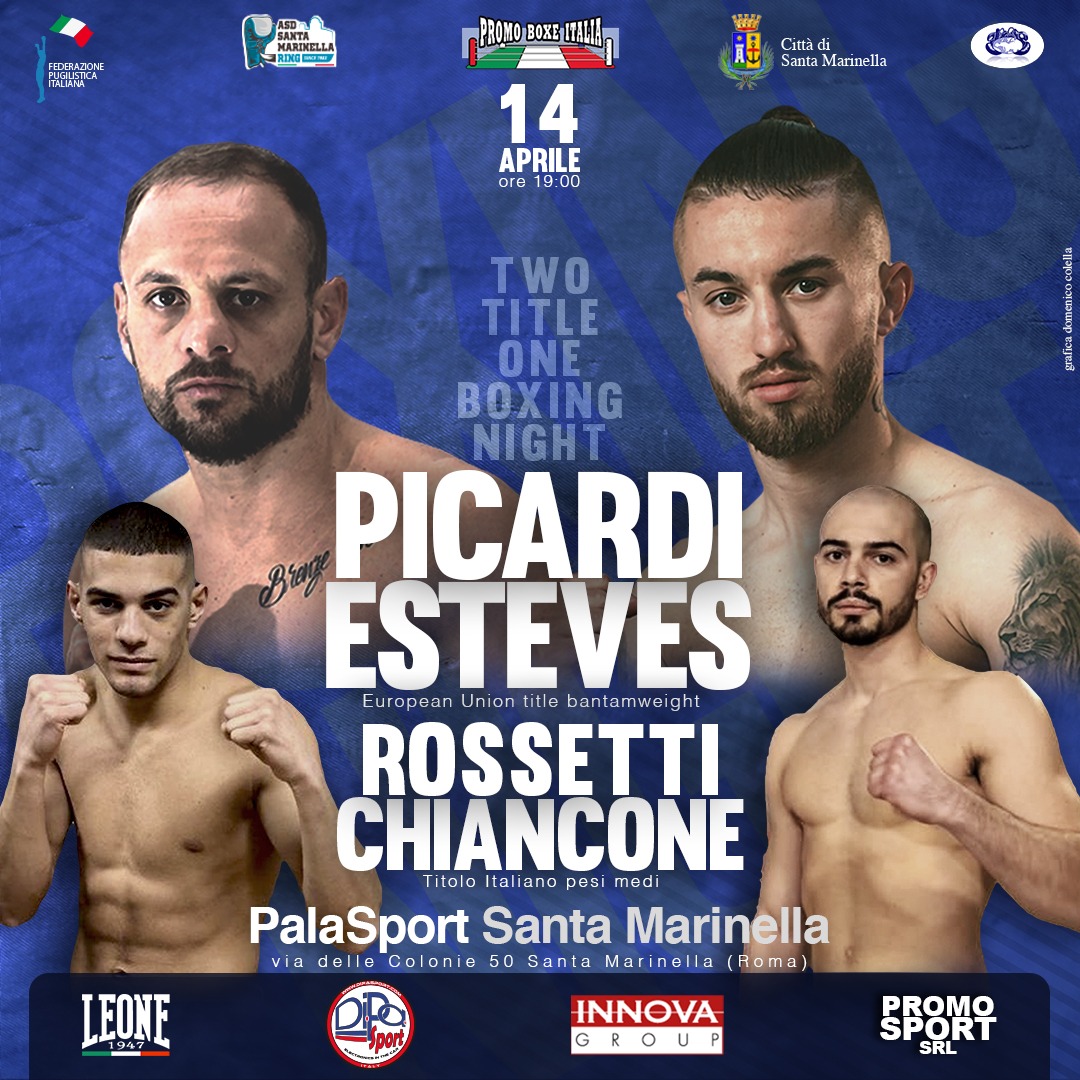 Il 14 aprile a Santa Marinella grande serata Promo Boxe Italia con due titoli in palio 