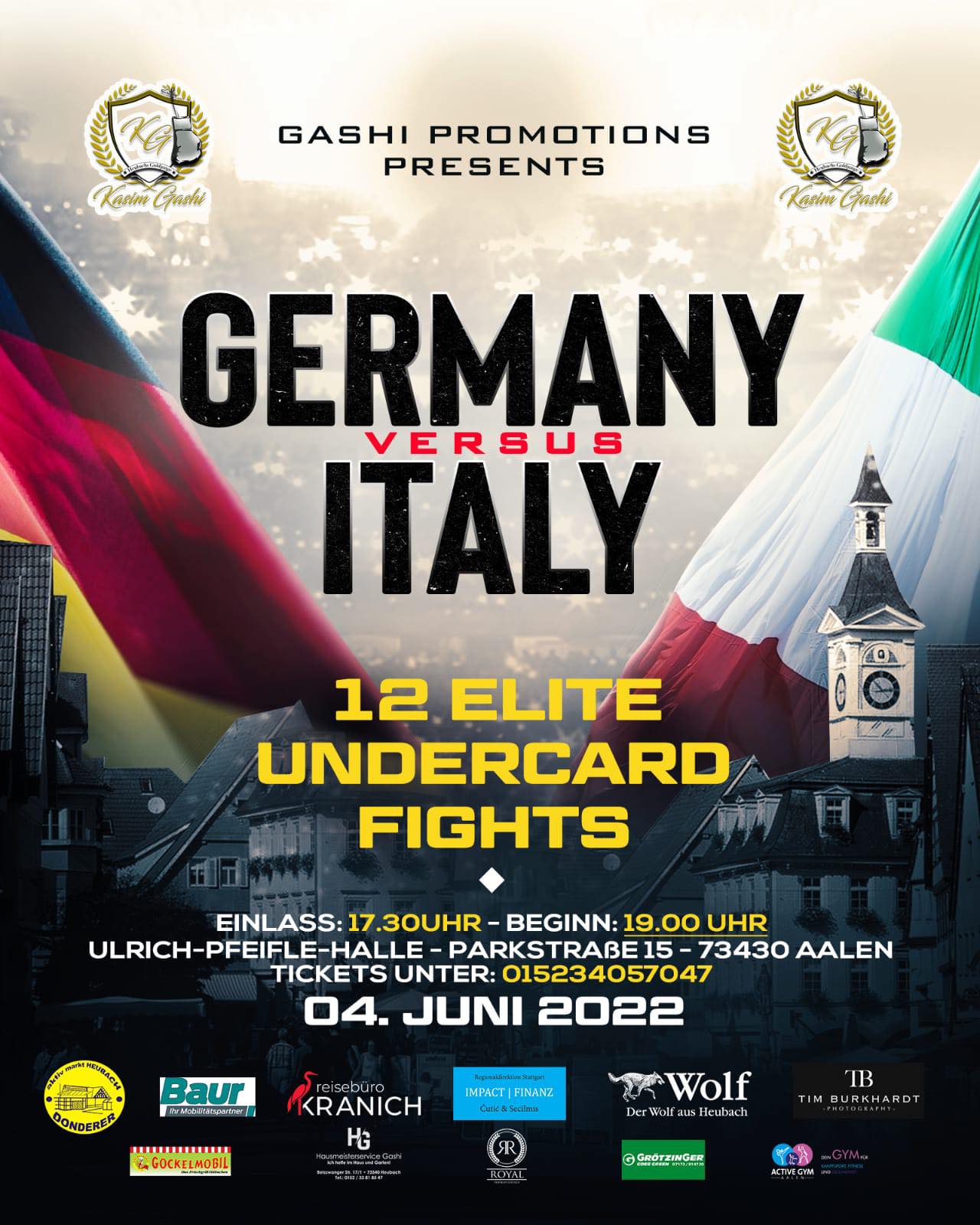 Mista di boxer italiani impegnata ad Aaalen (GER) per un Dual contro una compagine tedesca