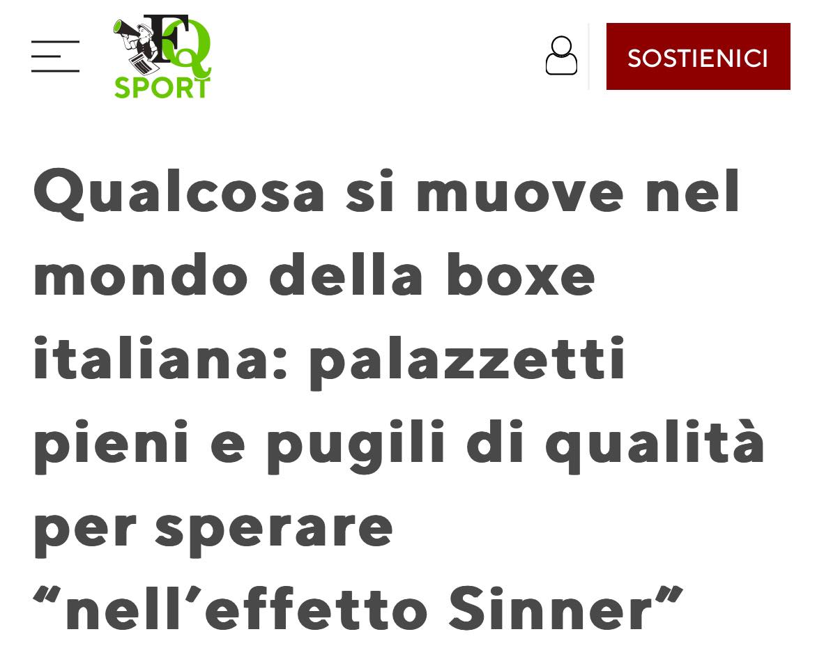 Qualcosa si muove nel mondo della boxe italiana: palazzetti pieni e pugili di qualità…