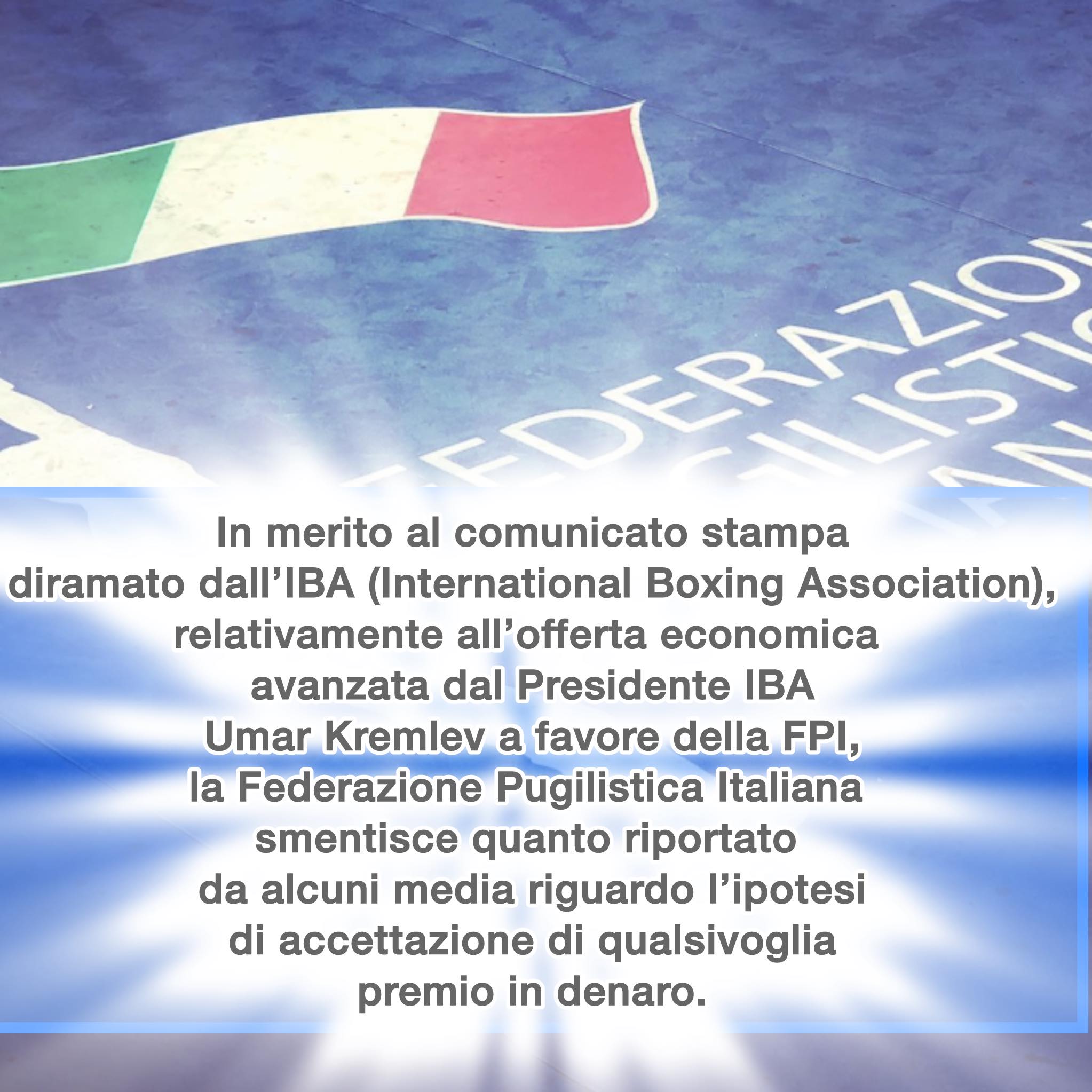 Dichiarazione FPI in merito alla nota stampa diramata dall’IBA