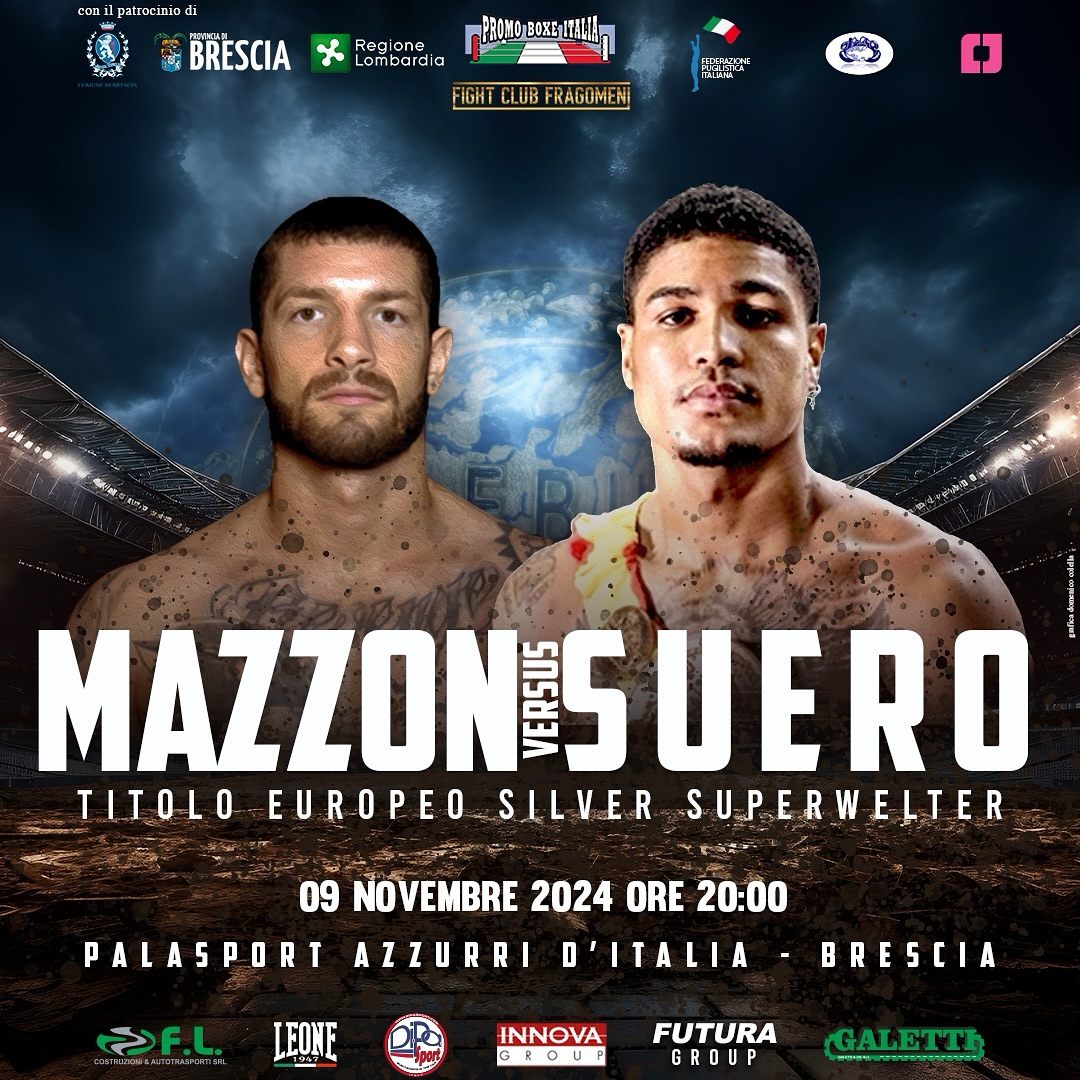 Il PalaSport Azzurri D'Italia di Brescia ospiterà il 9/11 p.v. la Sfida Ebu Silver S.Welter Mazzon vs Suero 
