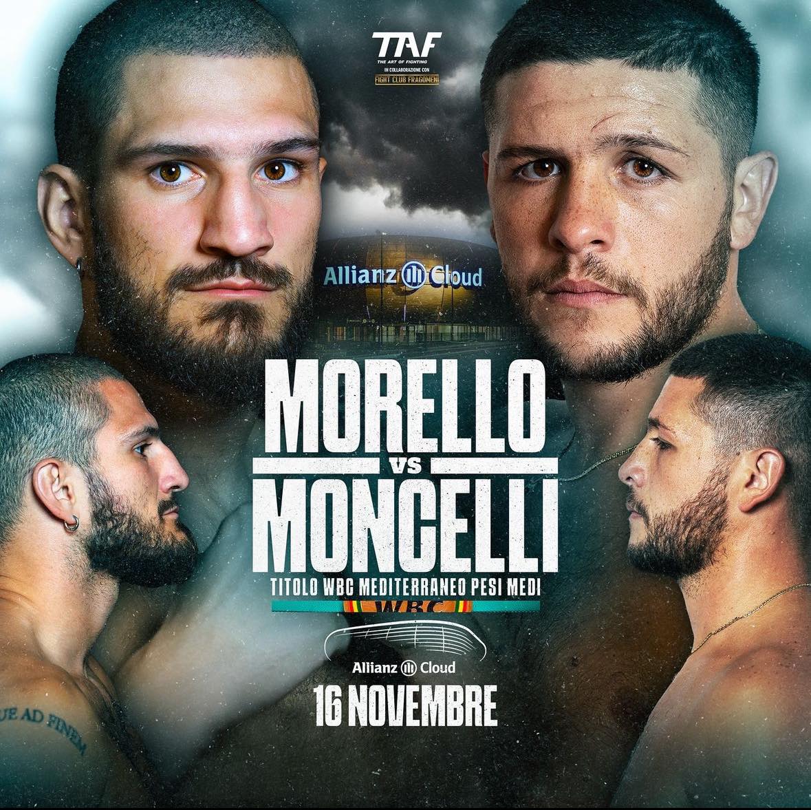 Titolo WBC Mediterraneo dei Medi: il 16 Novembre a Milano Morello vs Moncelli 