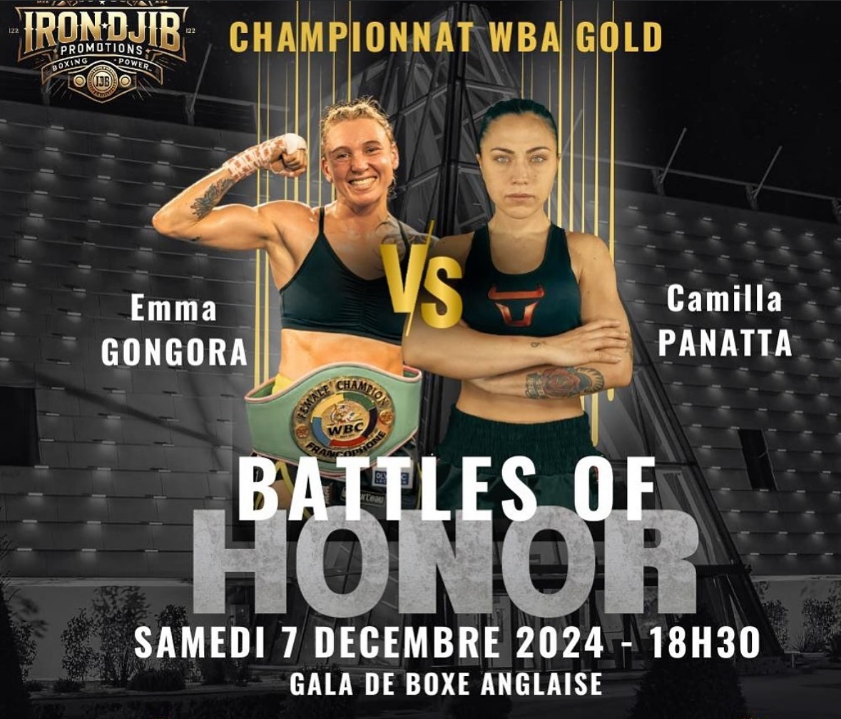 TITOLO WBA GOLD PIUMA: IL 7 DICEMBRE IN FRANCIA CAMILLA PANATTA VS EMMA GONGORA