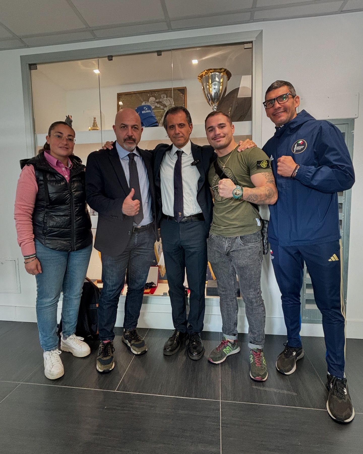 Incontro tra il Presidente FPi Flavio D'Ambrosi e i Campionissimi Emanuele Blandamura e Michael Magnesi