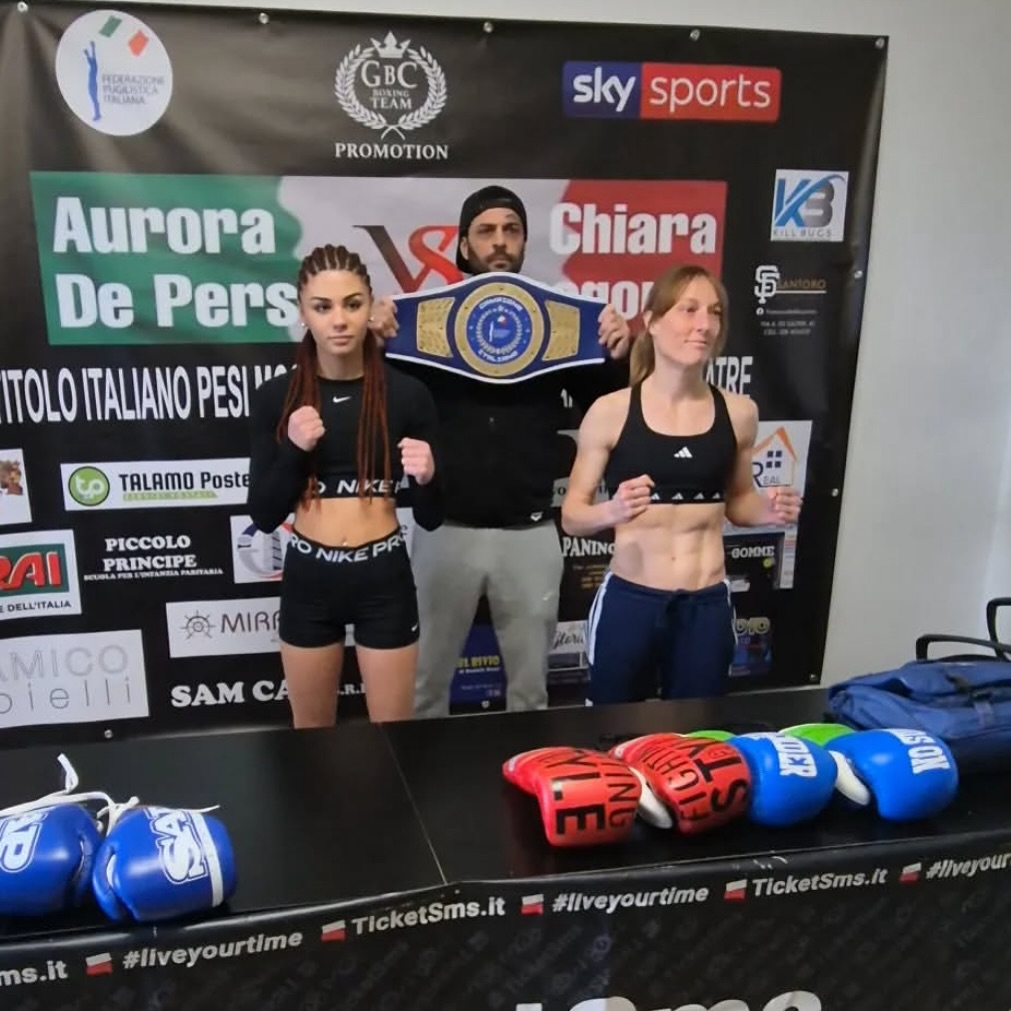 TUTTO PRONTO A CARINI PER IL TITOLO ITALIANO MOSCA DE PERSIO VS GREGORIS 