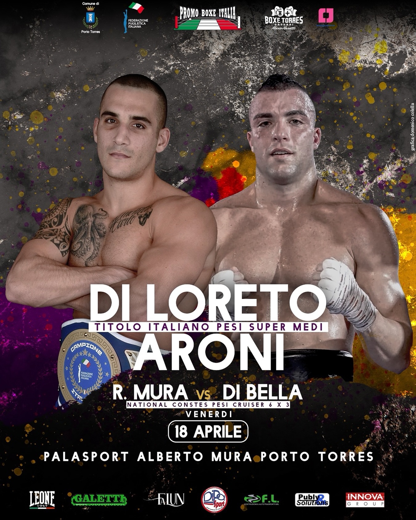 Titolo Italiano SUPERMEDI - IL 18 APRILE LA SFIDA TRA DI LORETO E ARONI IN QUEL DEL PALA A. MURA DI PORTO TORRES