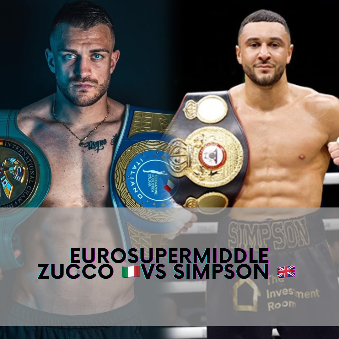 Titolo Europeo SUPERMEDI: SARA' UNA SFIDA TRA IVAN ZUCCO E CALLUM SIMPSON