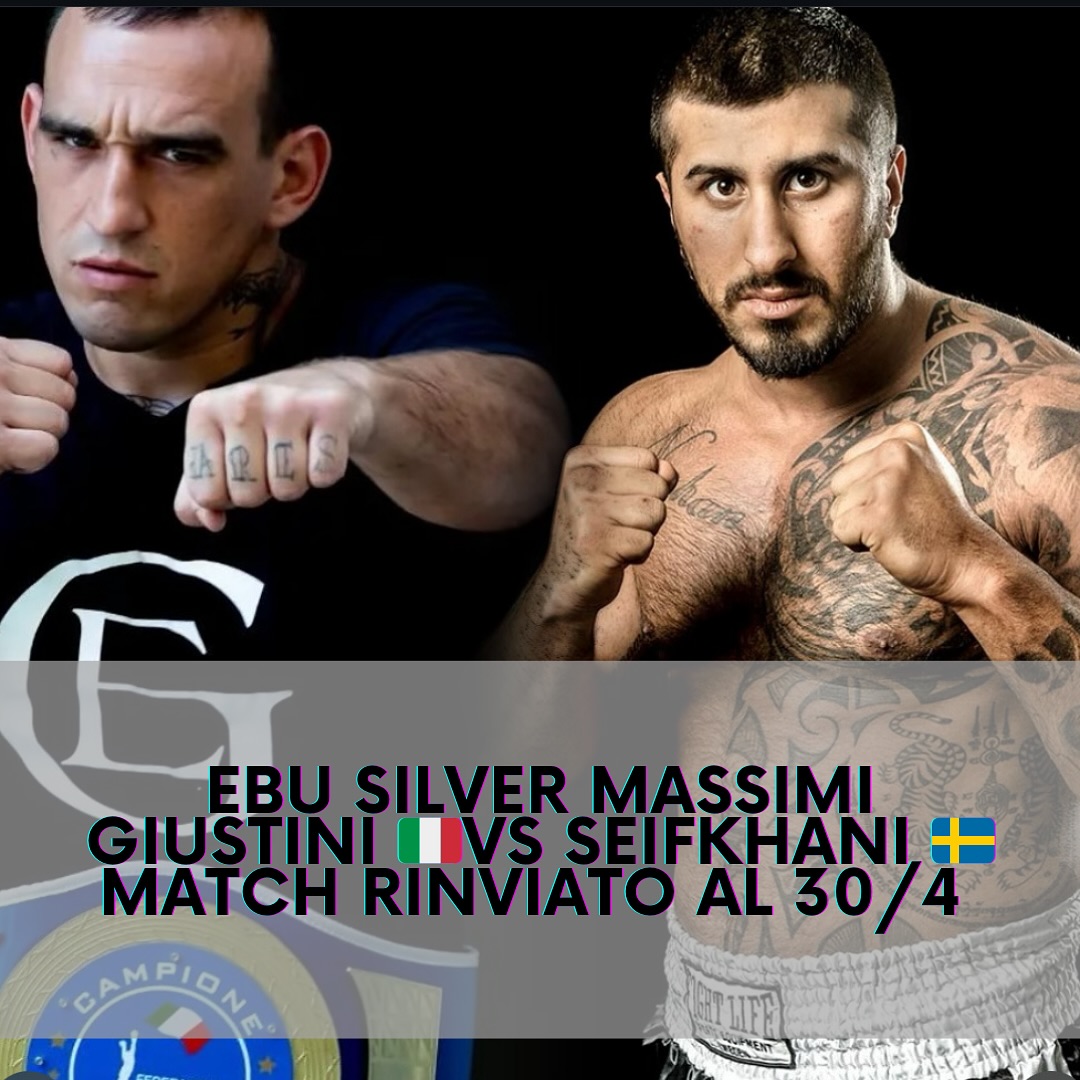 EBU Silver Massimi - RINVIATO AL 30 APRILE PV IL MATCH TRA GIUSTINI E SEIFKHANI 