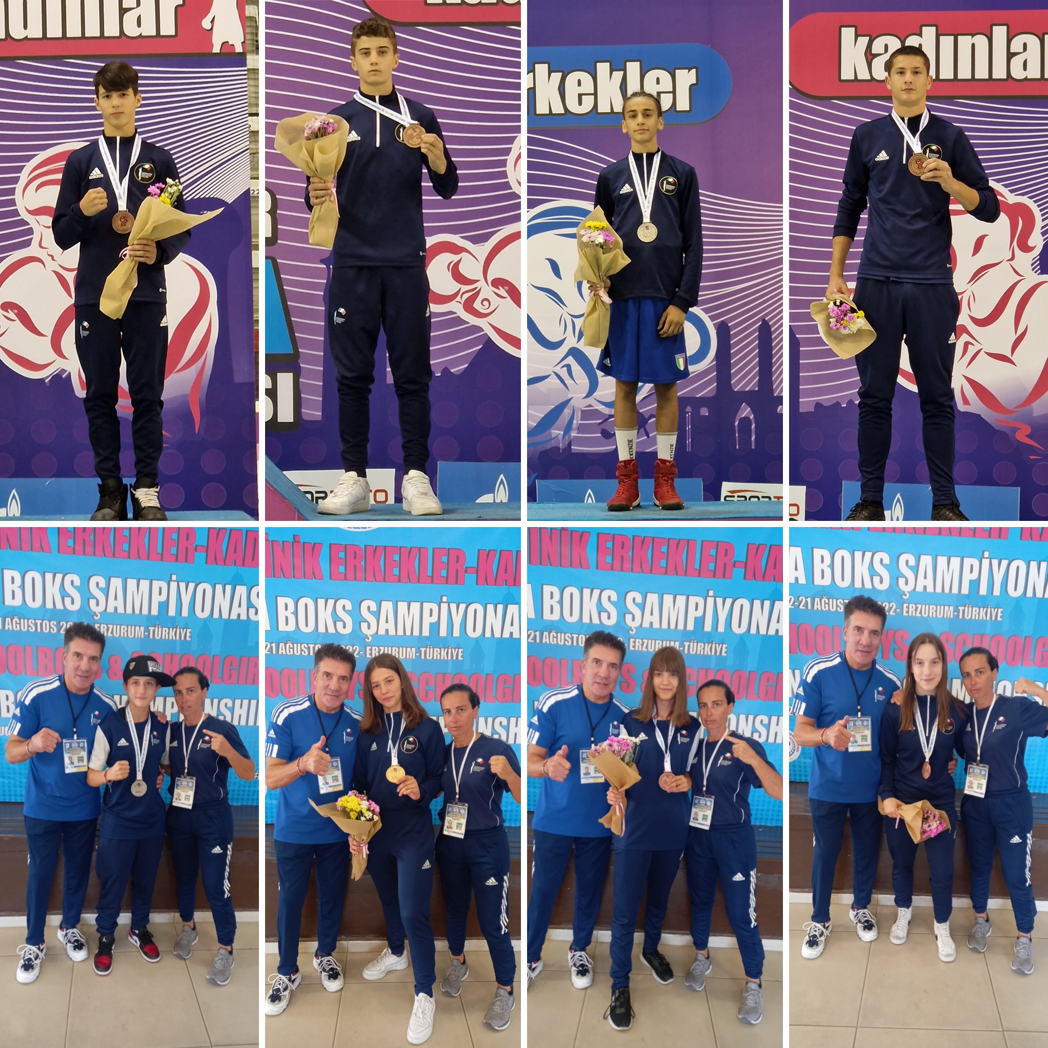Europei SchoolBoy/Girl Erzurum 2022 - 1 Oro, 2 Argenti, 5 Bronzi e 6° posto nel medagliere per l'ItaBoxing 