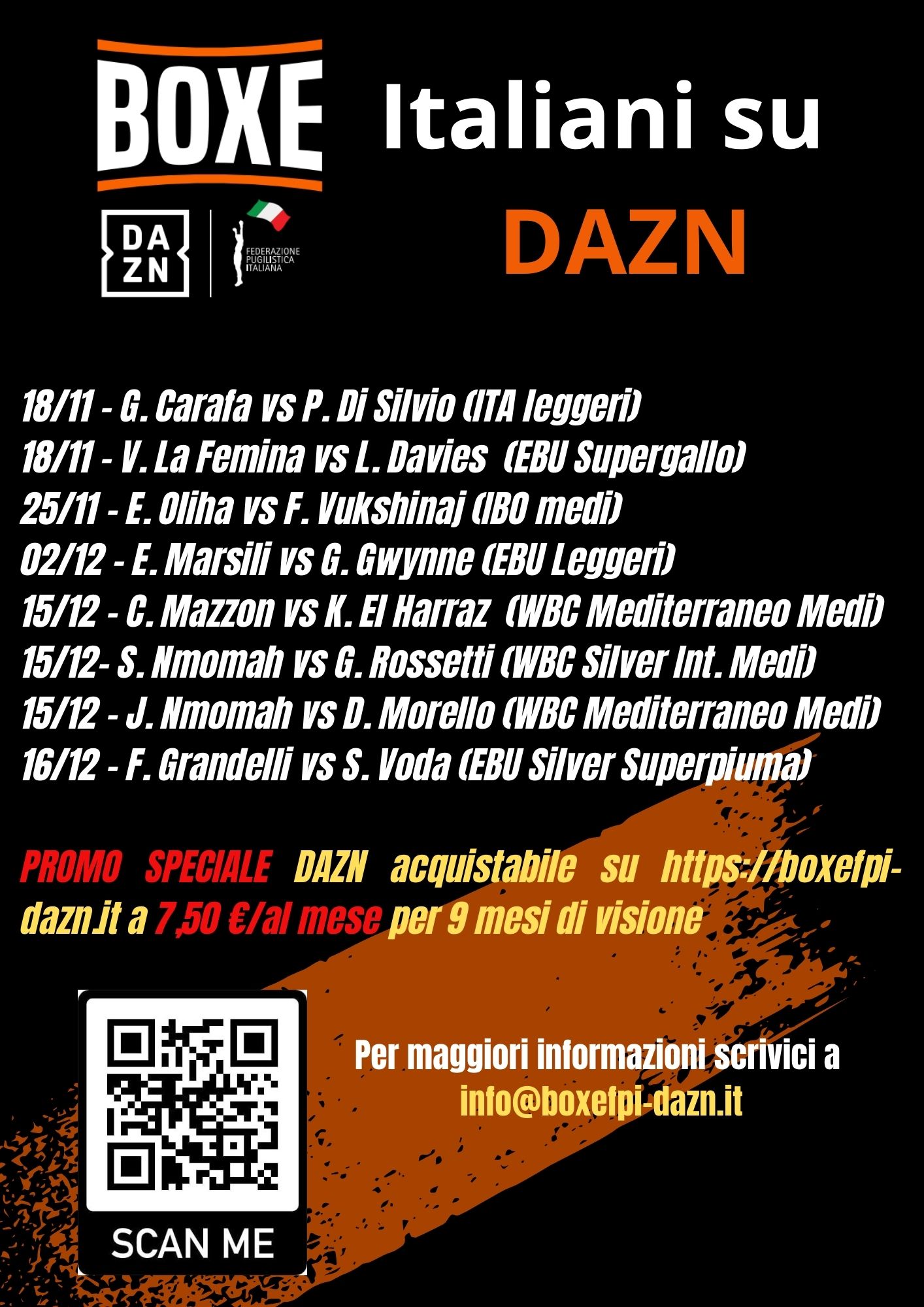 Tanta Boxe con Pugili Italiani su Dazn tra Novembre e Dicembre - Corri ad Abbonarti con la Promo DAZN Start/FPI 
