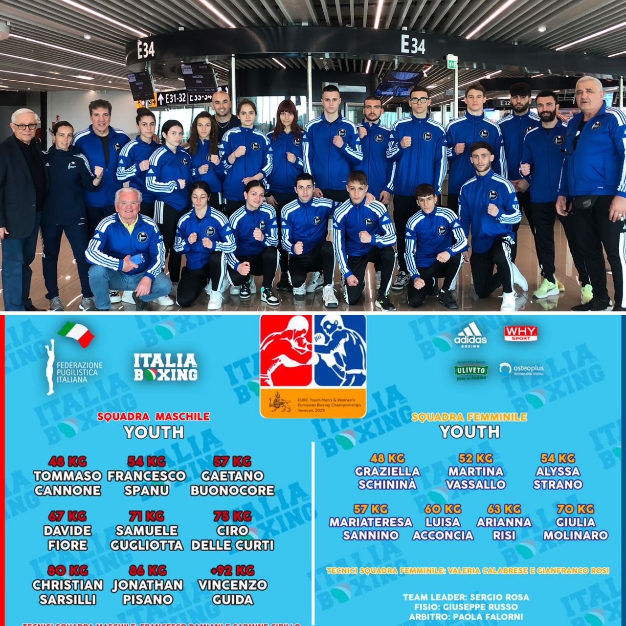 Europei Youth 2023 (Yerevan 25/4 - 3/5) - SEMIFINALI: il 75 Kg Delle Curti, l'86 Kg Pisano e il 48 Kg Cannone volano in finale, ITABOXING GIA' CON 3 BRONZI IN TASCA 