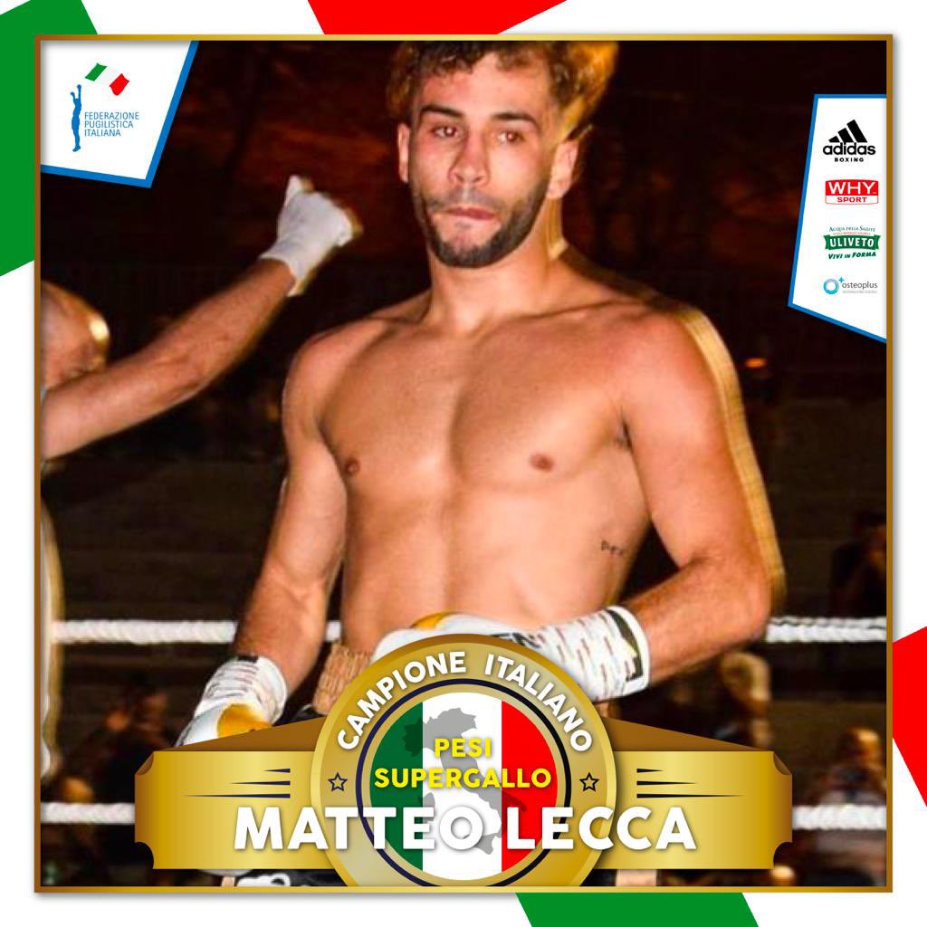 MATTEO LECCA NUOVO CAMPIONE ITALIANO SUPERGALLO