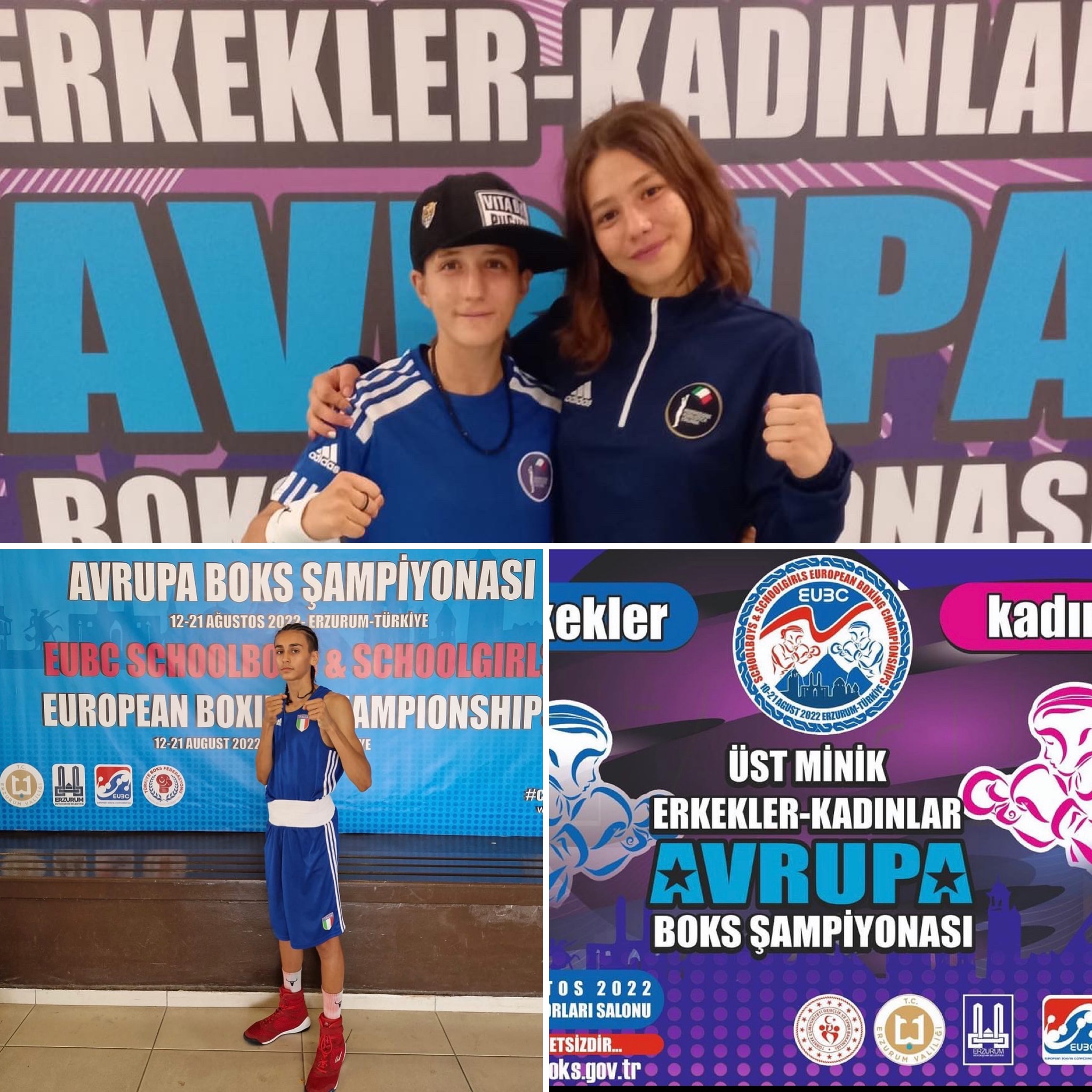 Europei SchoolBoy/Girl Erzurum 2022 - 2 Azzurrine e 1 Azzurrino nelle finali del 20/8, Itaboxing già a quota 5 bronzi