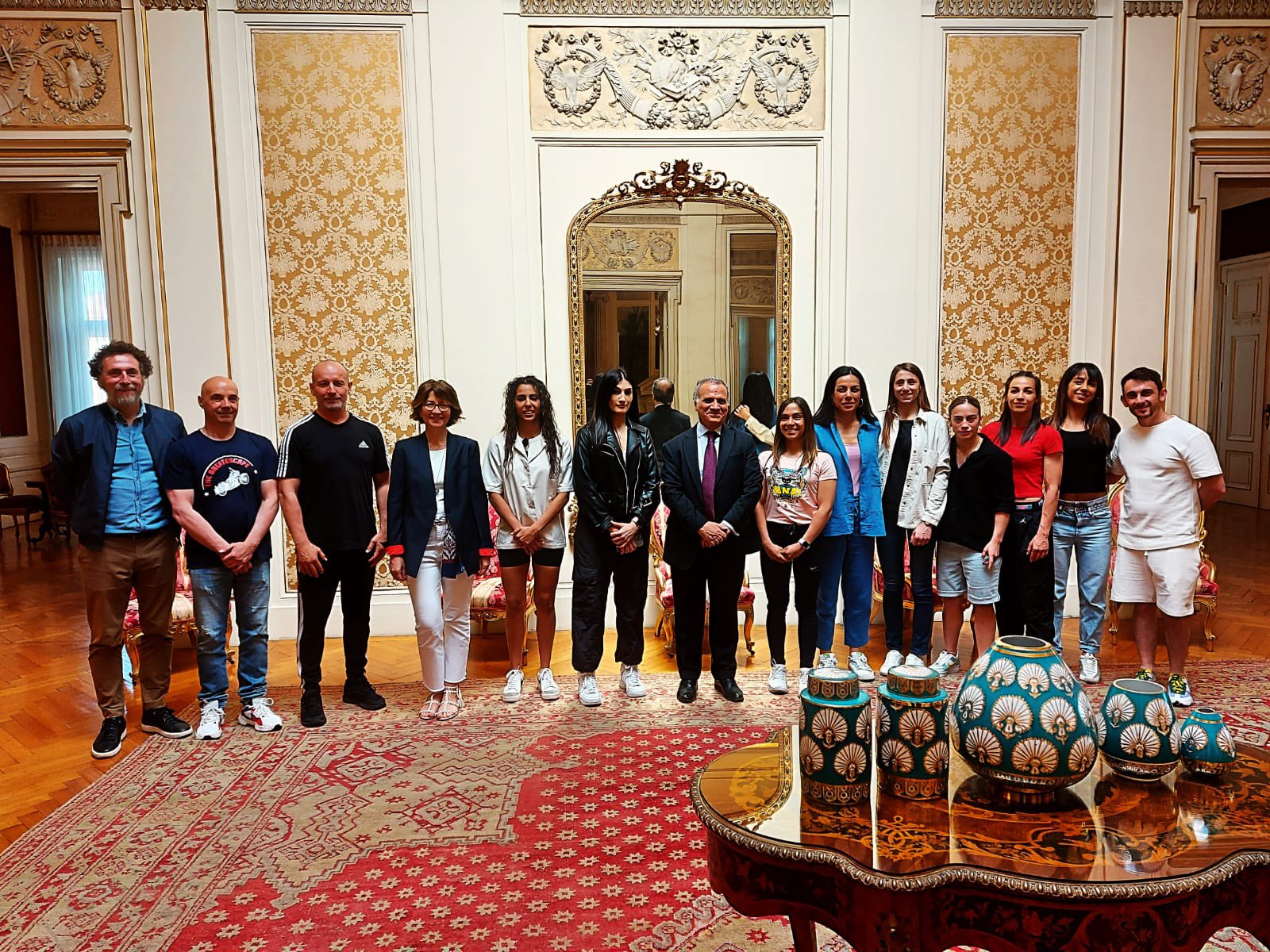 Mondiale Elite Istanbul 2022 - Azzurre ricevute dall'Ambasciatore Italiano in Turchia 