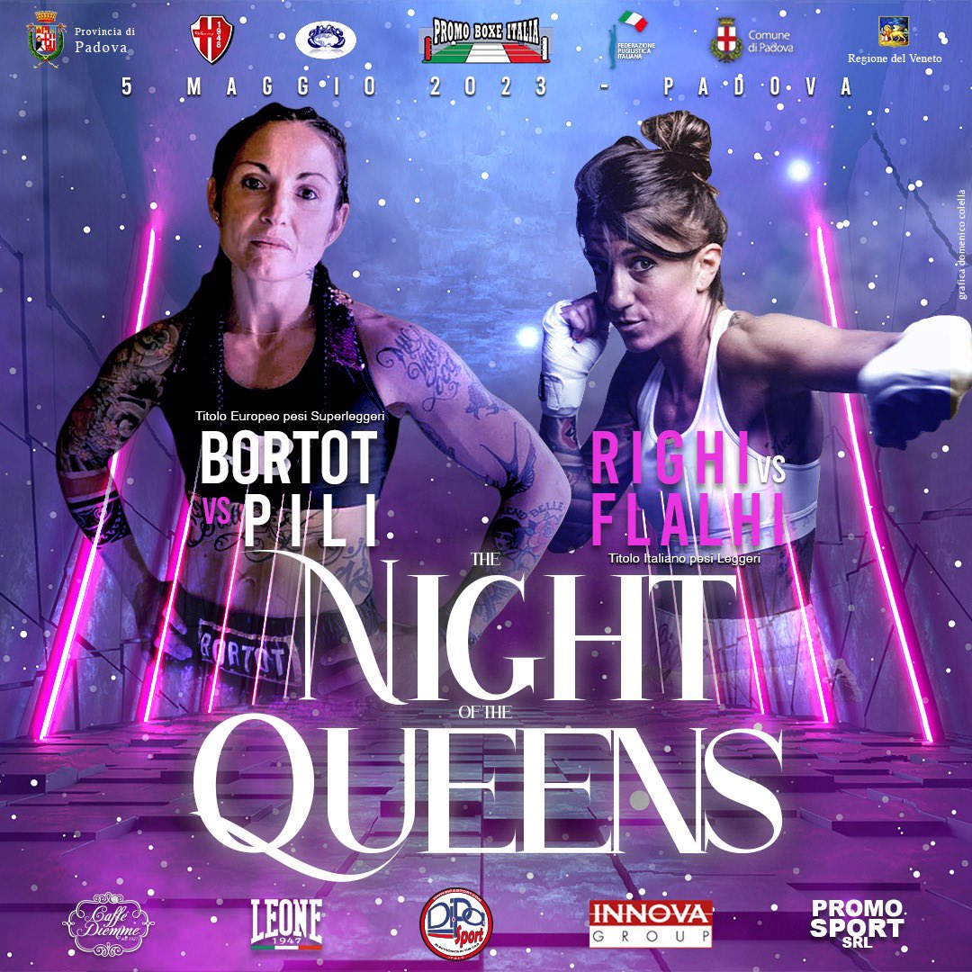 Il 5 maggio a Padova la Grande Boxe Pro Femminile con due Titoli in Palio 