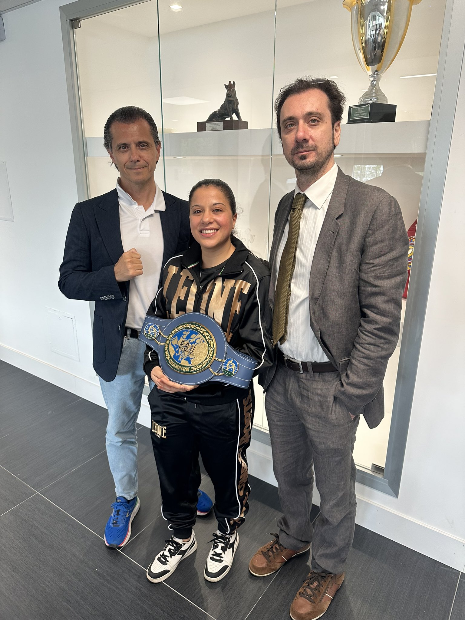 Il Presidente FPI Flavio D'Ambrosi ha incontrato la Campionessa Europea Supermosca Stephanie Silva 