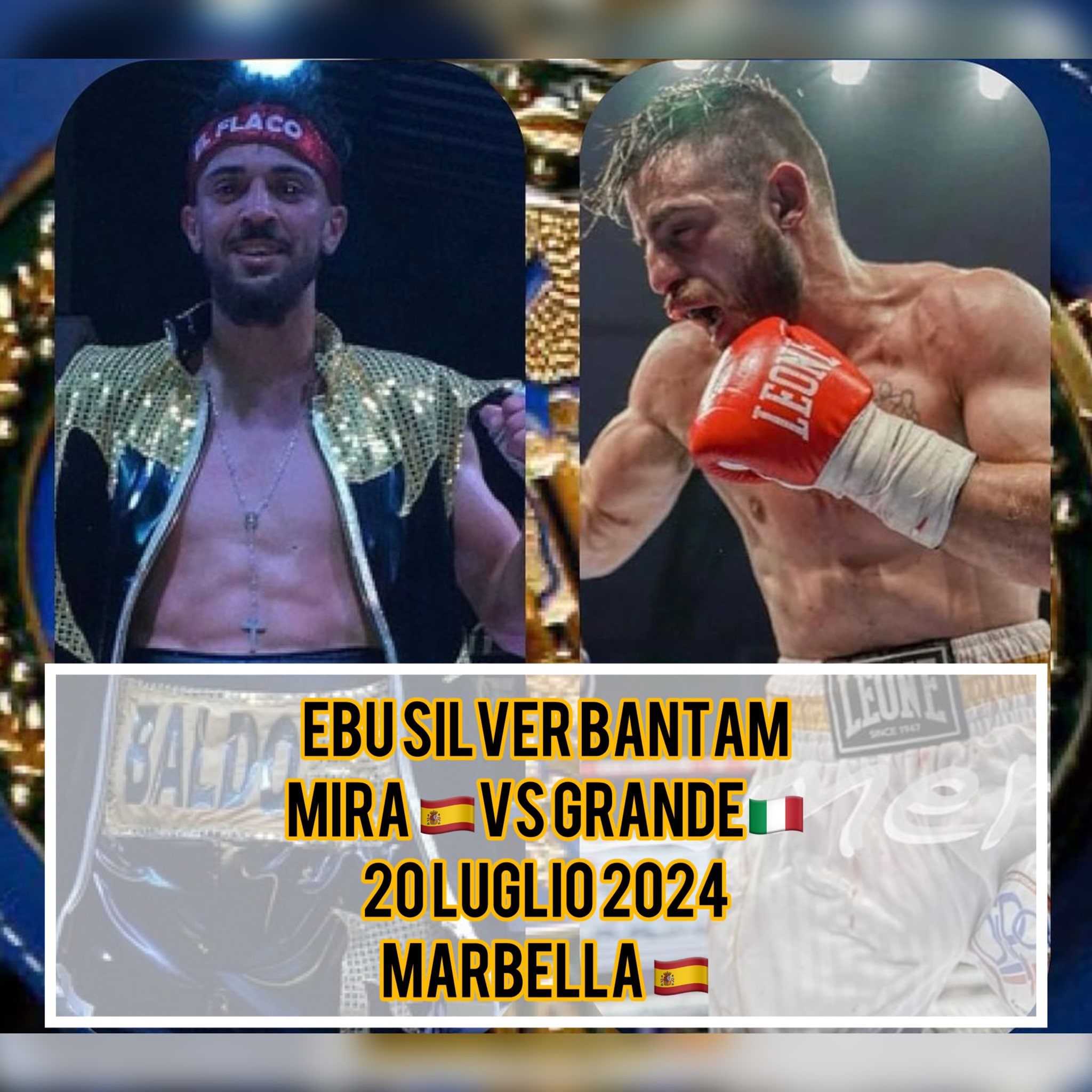 Titolo EBU Silver Gallo: IL 20 LUGLIO A MARBELLA LA SFIDA GRANDE VS MIRA 