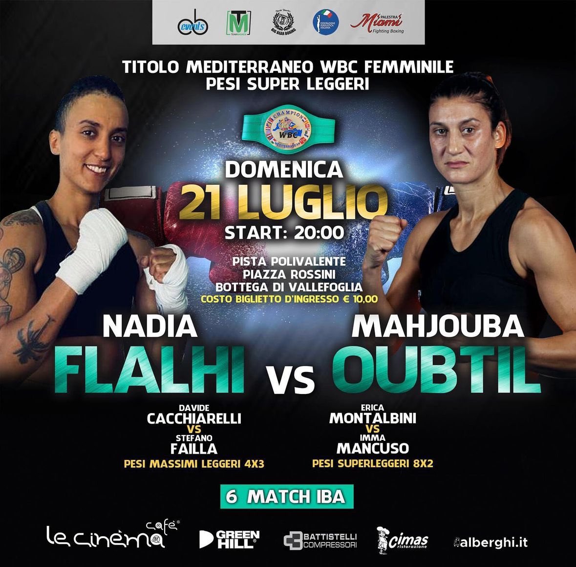  Titolo WBC Mediterraneo superleggeri - Domani la sfida Flalhi vs Outbil 