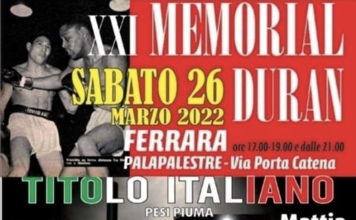 Il 26 marzo a Ferrara Occhinero vs Musacchi per il Tricolore dei Piuma 