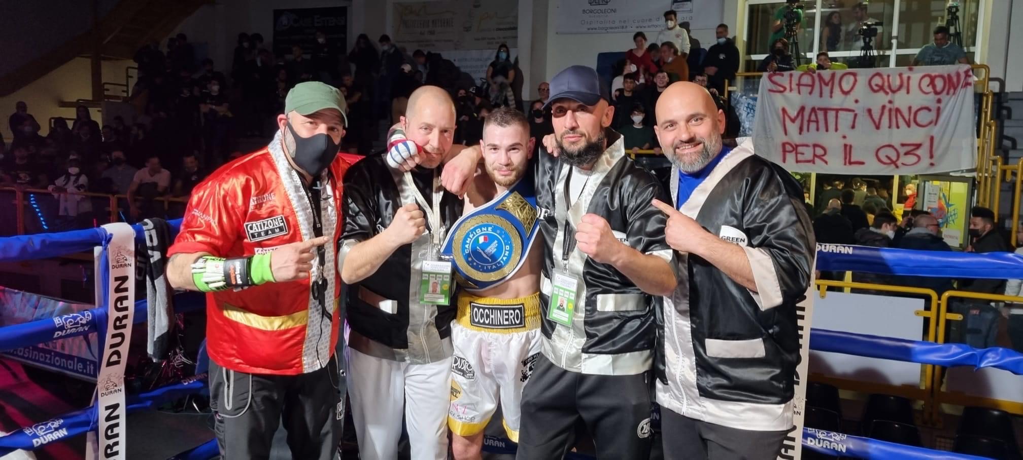 Ferrara Boxing Night: OCCHINERO NUOVO CAMPIONE Italiano Piuma