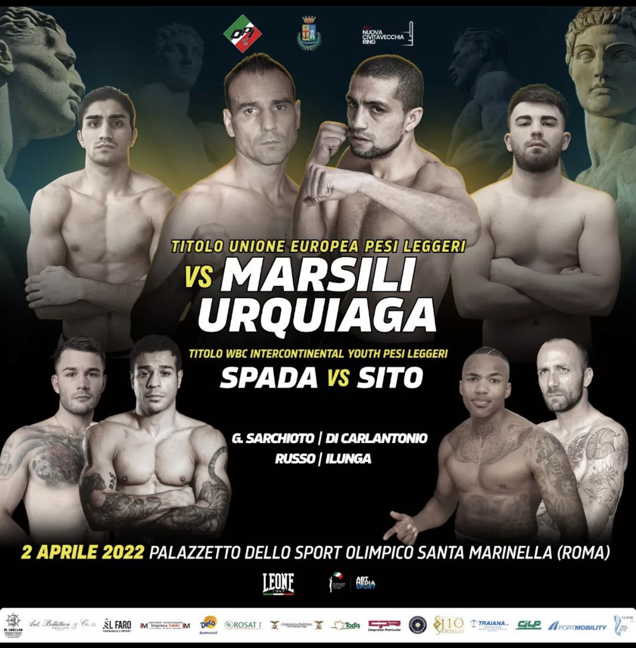 Il 2 Aprile a Santa Marinella Boxing Marsili per l'UE Leggeri - INFO TICKET 
