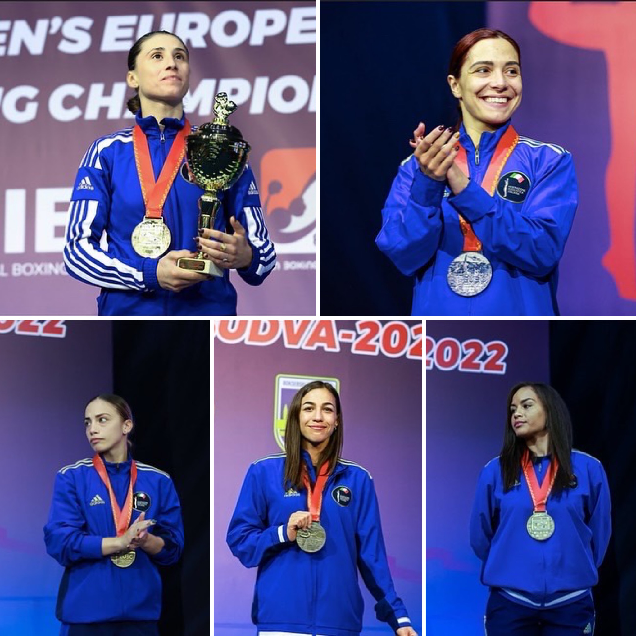 Europeo Elite Femminile BUVDA 2022: 1 Oro, 1 argento e 3 Bronzi per L'Itaboxing - 4° nel Medagliere e 3° per Medagliate