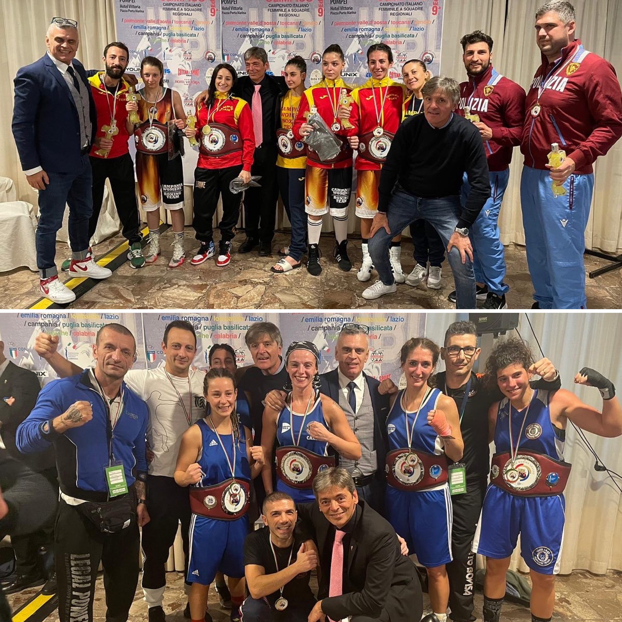 Women Boxing League 2022 - 1° Serie vince la Campania, 2° serie oro alla Lombardia 