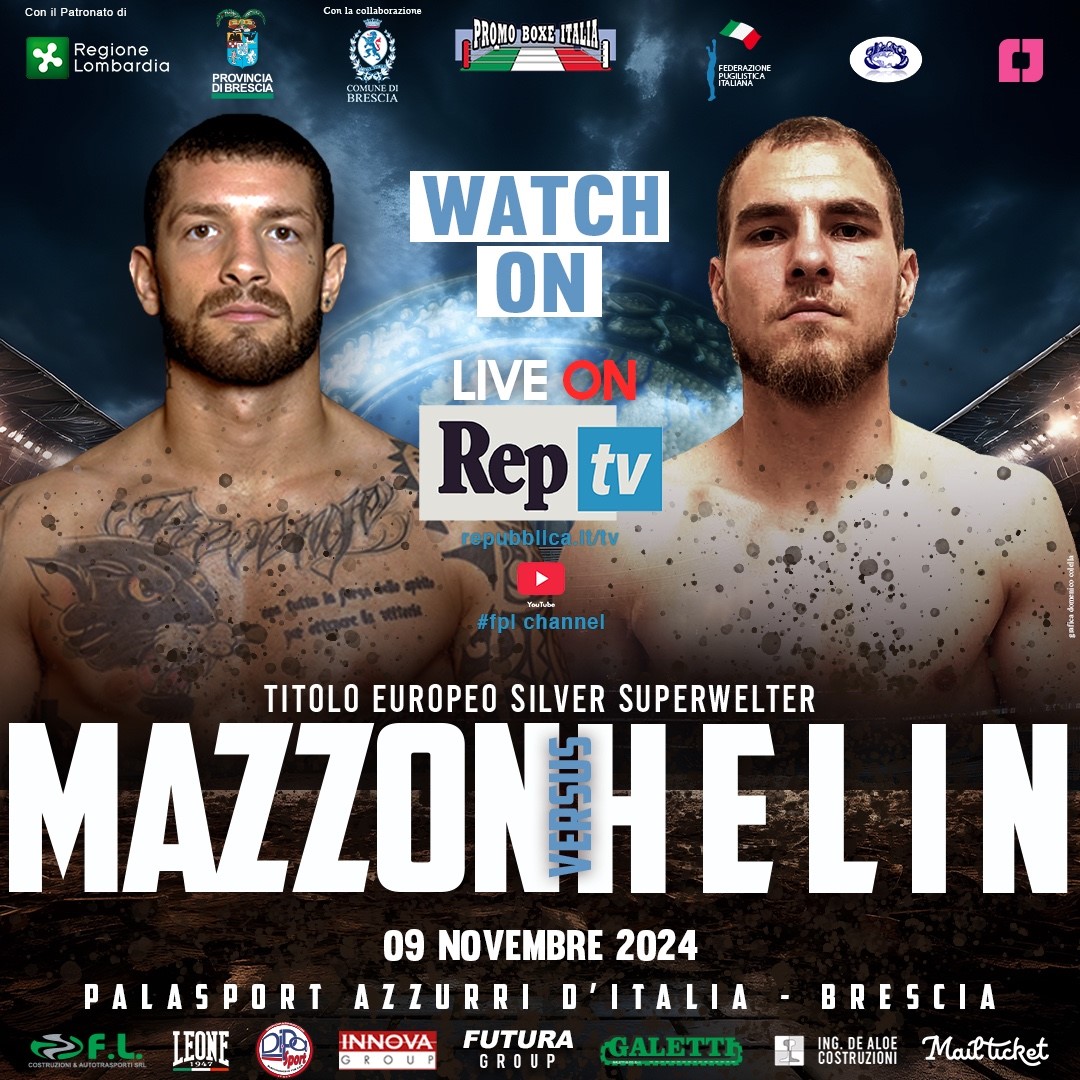 Titolo EBU Silver Superwelter Mazzon vs Helin - LA GRANDE SERATA DI BRESCA IN DIRETTA SU REPUBBLICA.IT E YOUTUBE FPIOFFICIALCHANNEL